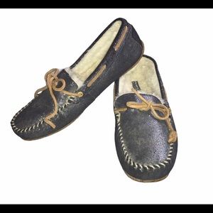 Sperry Top-Sider Glitter Faux Fur Lined Moccasin